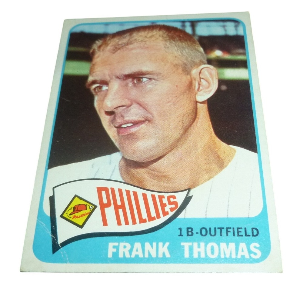 1965 Topps Frank Thomas Philadelphia Phillies #123 Baseball Card 1B Outfield